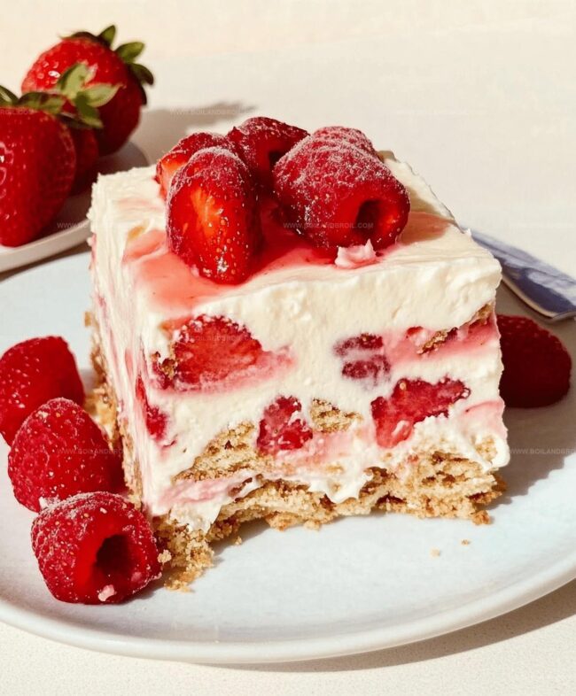 Layering Instructions for Strawberry Icebox Cake